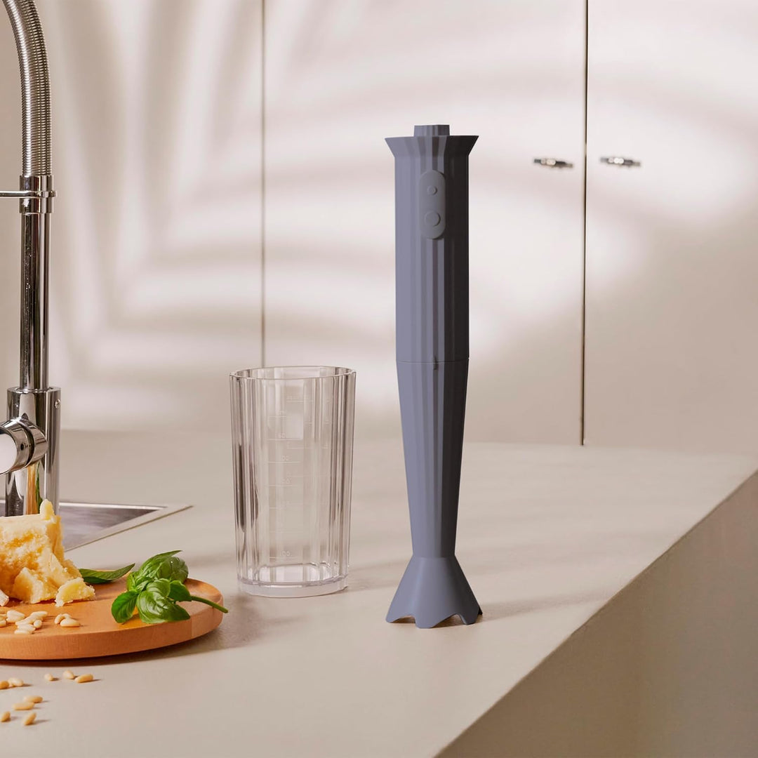 Alessi Plissé MDL10 G - Stabmixer mit Messglas, Thermoplastisches Harz, Europäischer Stecker 500W, G