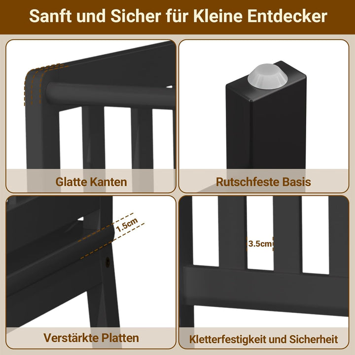 COSYLAND Lernturm ab 1 Jahr – Montessori Learning Tower für Kinder – Sicherer Kinder Lernturm ab 2 J