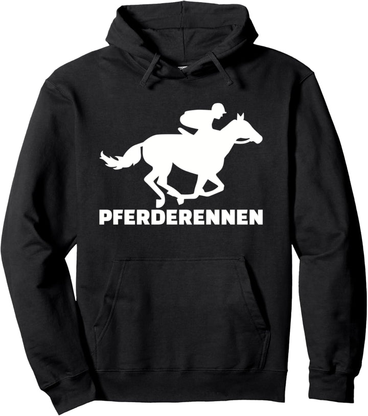 Pferderennen Pullover Hoodie