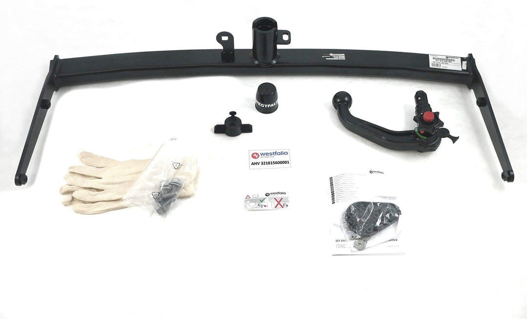 Westfalia Abnehmbare Anhängerkupplung für VW Touran II (ab BJ 09/2015) abnehmbare AHK (ohne Elektros
