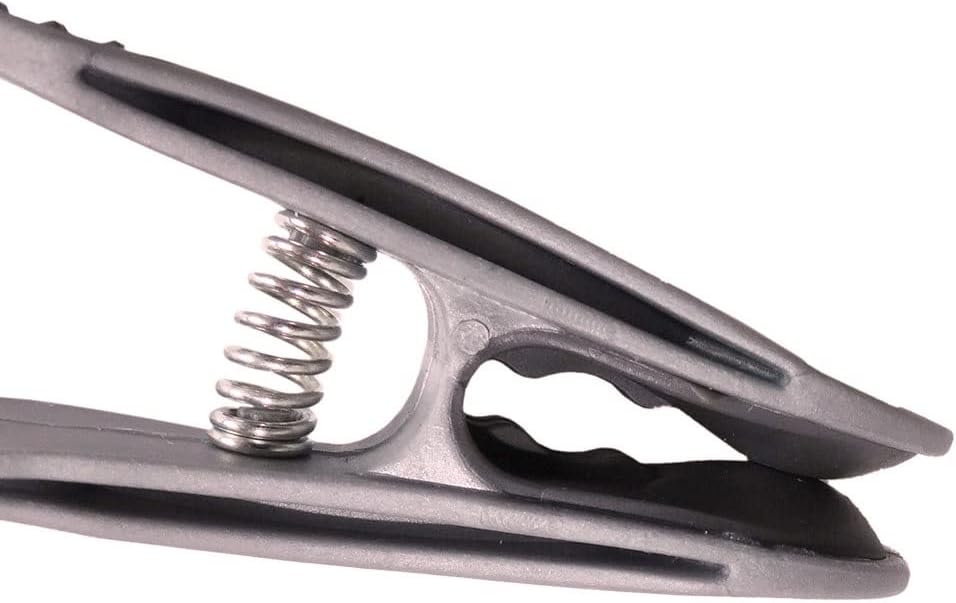 96 Wäscheklammern Soft Grip Softgrip Soft Touch Softtouch und 1 Wäscheklammerbeutel (96xSilber, 1xSc