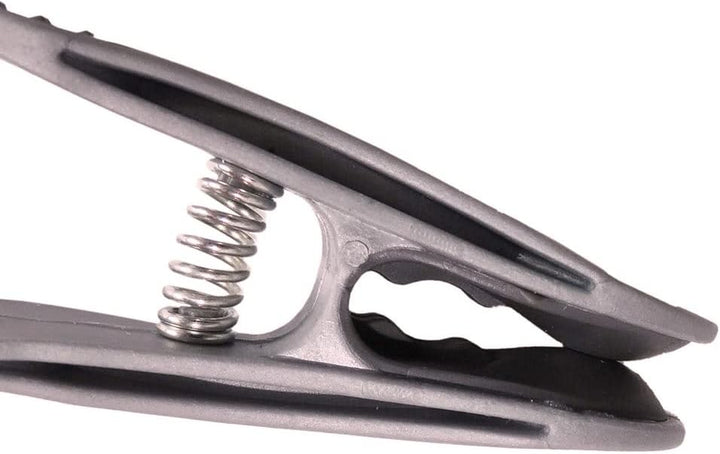 96 Wäscheklammern Soft Grip Softgrip Soft Touch Softtouch und 1 Wäscheklammerbeutel (96xSilber, 1xSc