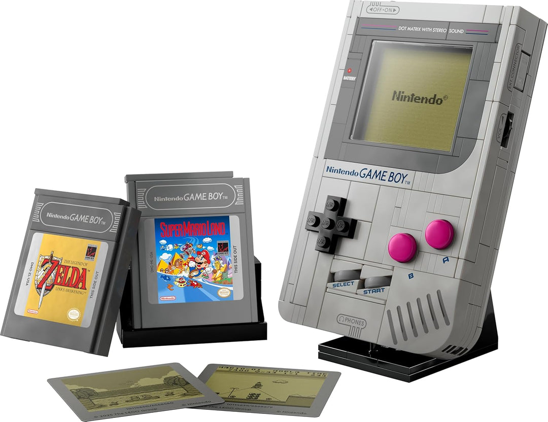 LEGO Super Mario Game Boy - Spielzeug für Erwachsene - Nintendo Deko mit 2 Modulen inkl. Zelda & ein