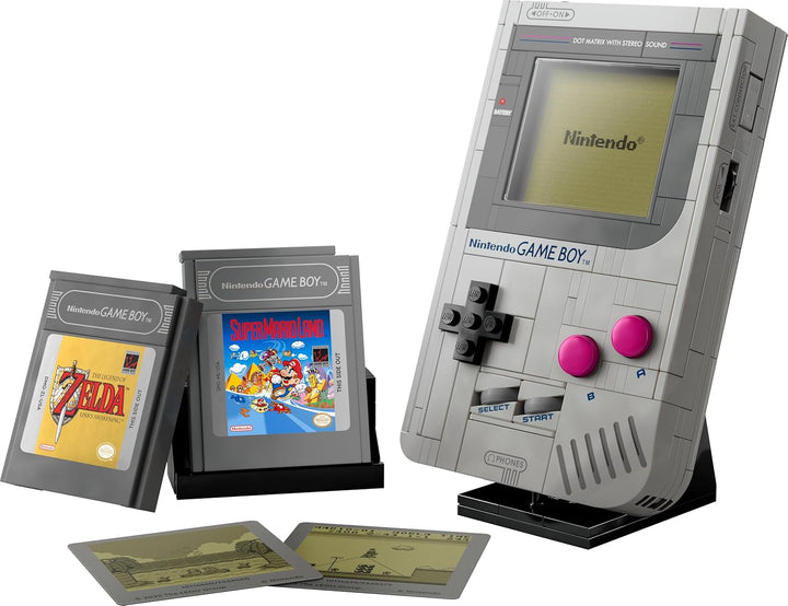 LEGO Super Mario Game Boy - Spielzeug für Erwachsene - Nintendo Deko mit 2 Modulen inkl. Zelda & ein