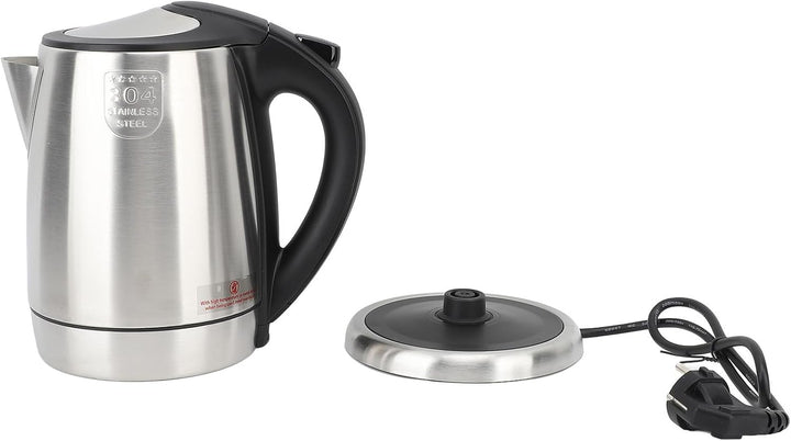 Elektrischer Wasserkocher aus Edelstahl 304, 1,8 L, Schnell Kochend, Automatische Abschaltung, 220 V
