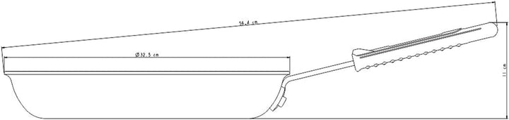 Tramontina Professional 20890-030 Bratpfanne, antihaftbeschichtet, 30cm -3,0 l Schwarz 30 cm, 30 cm