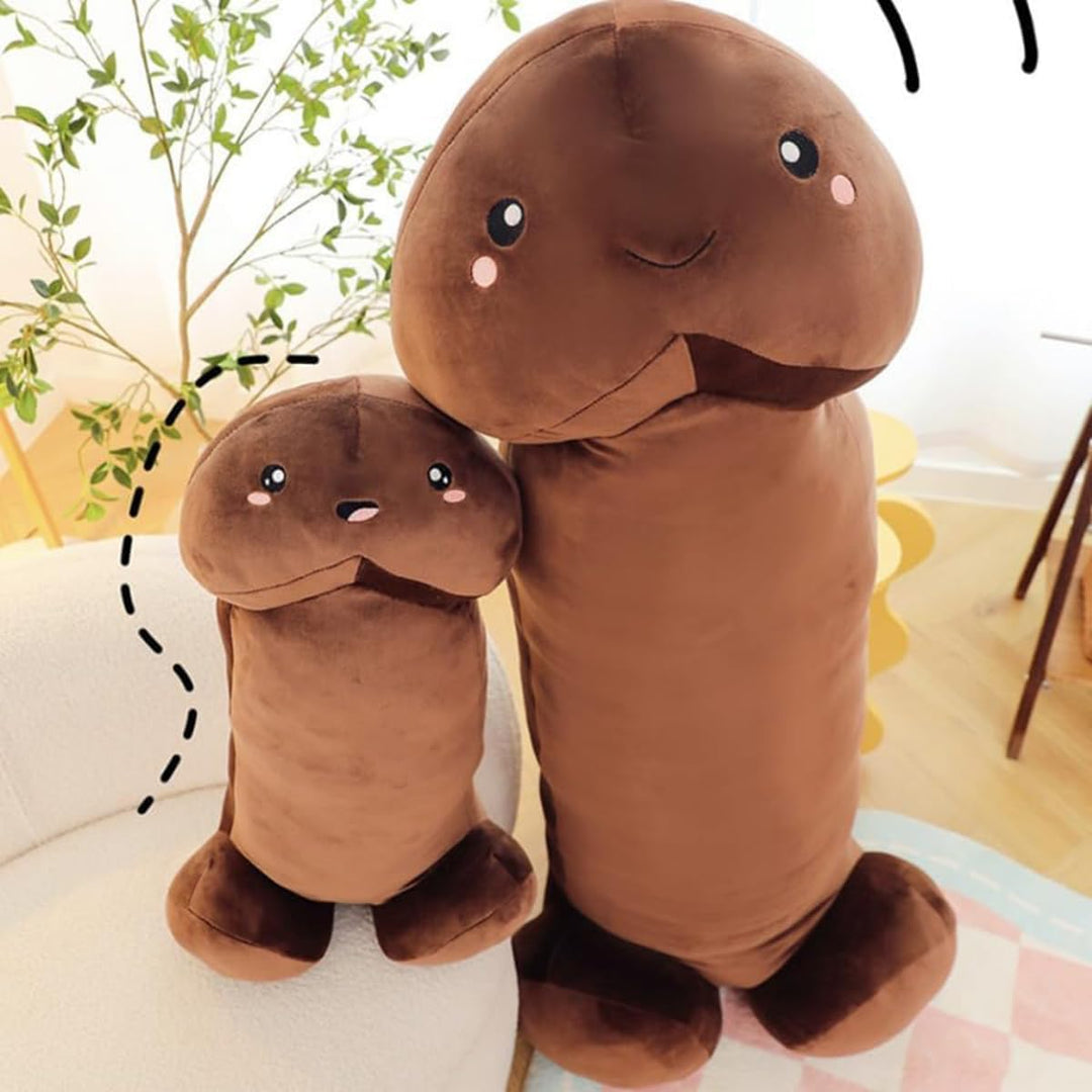 Lustiges Dekokissen, Valentinstag, Geburtstag, Heimdekoration, Braun (50 cm), 50 Cm