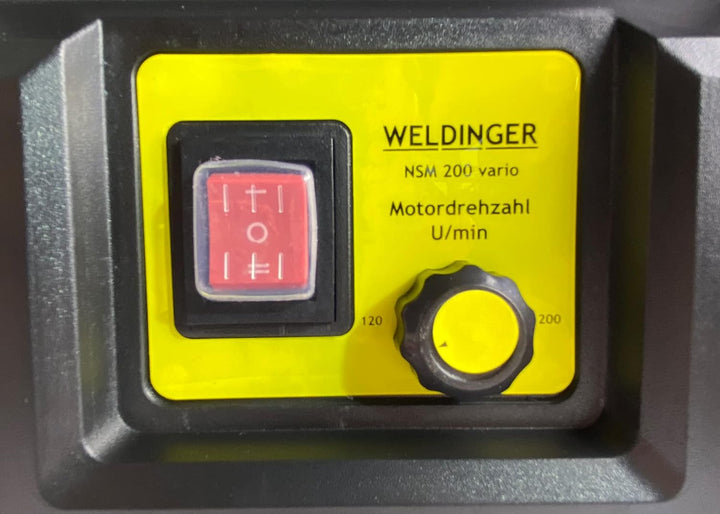WELDINGER Nass- Schleifmaschine NSM 200 vario 90 W Drehzahl regelbar (Schleifgerät Doppelschleifgerä