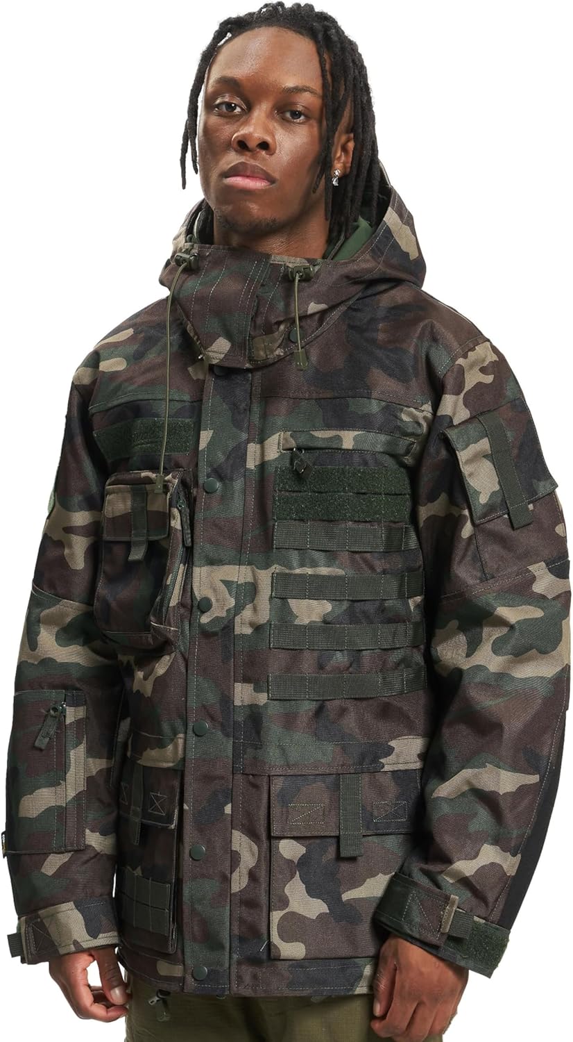Brandit Performance Outdoor Jacket, mehrere Farbvarianten, Grössen S bis 5XL, Darkcamo