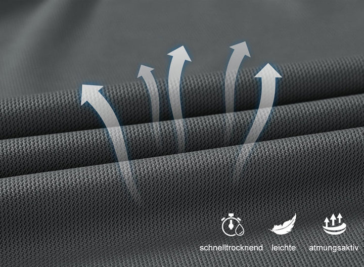 Poloshirt Herren Langarm Golf Shirts Atmungsaktiv Schnelltrocknend Army Polo T-Shirts Outdoor Sport