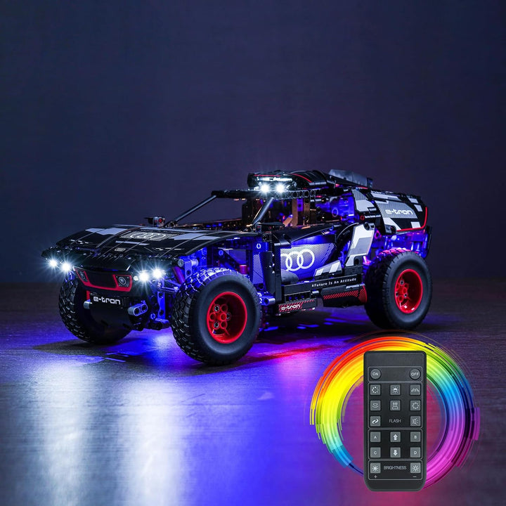 Fernbedienung Licht-Kit für Lego Audi RS Q e-tron (Kein Lego-Modell), Led Beleuchtungs Set für Lego