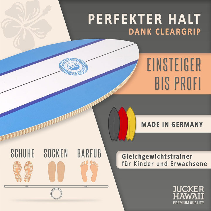 JUCKER HAWAII Balance Boards – Profi-Balanceboards seit 2007 – Made in Germany aus 11 Schichten Birk