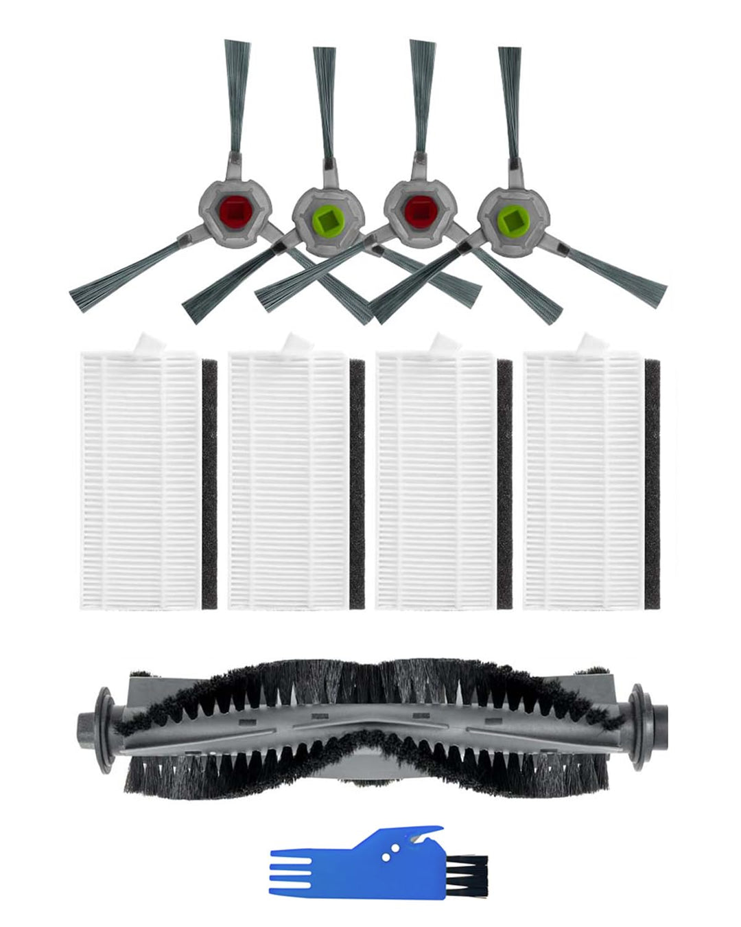 Ersatzteile Kompatibel mit AIRROBO P20 P25 Staubsauger (9 Stück) | Ersatz Zubehör Set beinhaltet 1 W