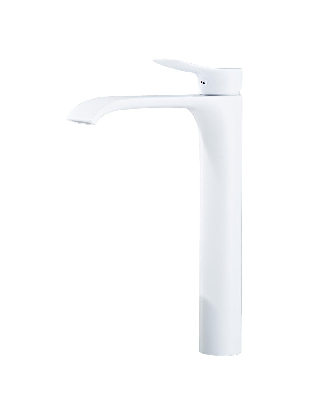 Bad Wasserhahn Weiss Wasserfall Badarmatur Hoch Waschtischarmatur Einhebel Mischbatterie aus Messing