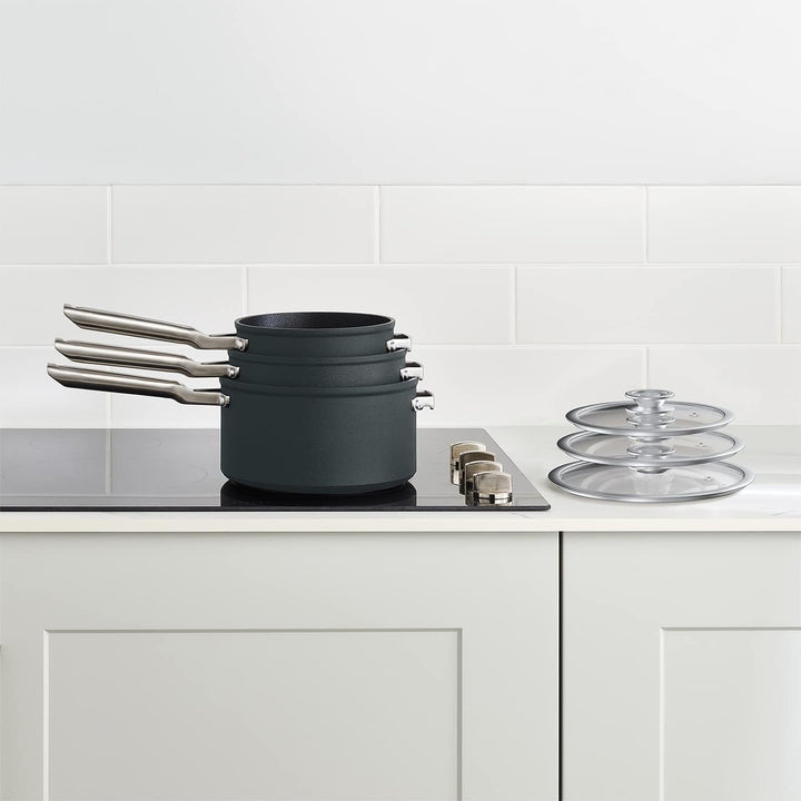 Ninja Foodi ZEROSTICK 20cm Kochtopf mit Deckel, antihaftbeschichtet, har eloxiertes Aluminium, induk