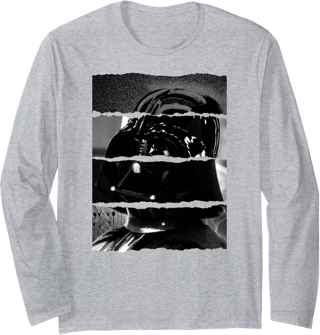 Star Wars Darth Vader Strips Portrait Langarmshirt