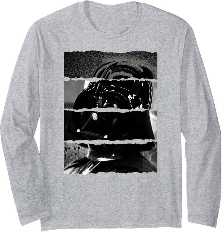 Star Wars Darth Vader Strips Portrait Langarmshirt