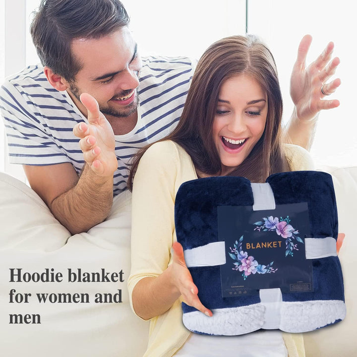 Viviland Pullover Damen & Herren Hoodie Sweatshirt, grosser und Warmer Hausanzug für Erwachsene Navy