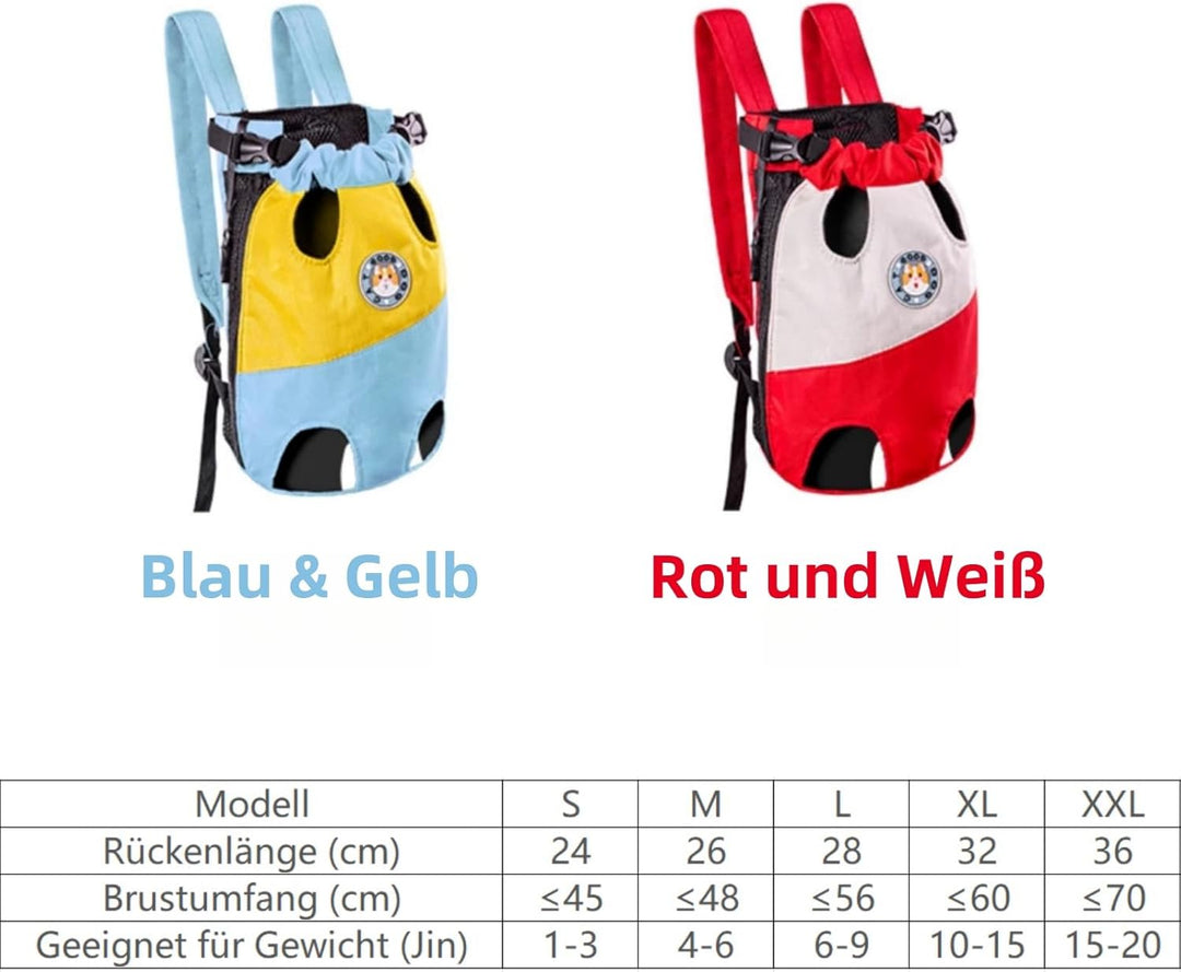 Hunde- und Katzenrucksack，leichtgewichtiger Hunde-Rucksack，tragbare Katzentasche，Outdoor-Haustier-Ru