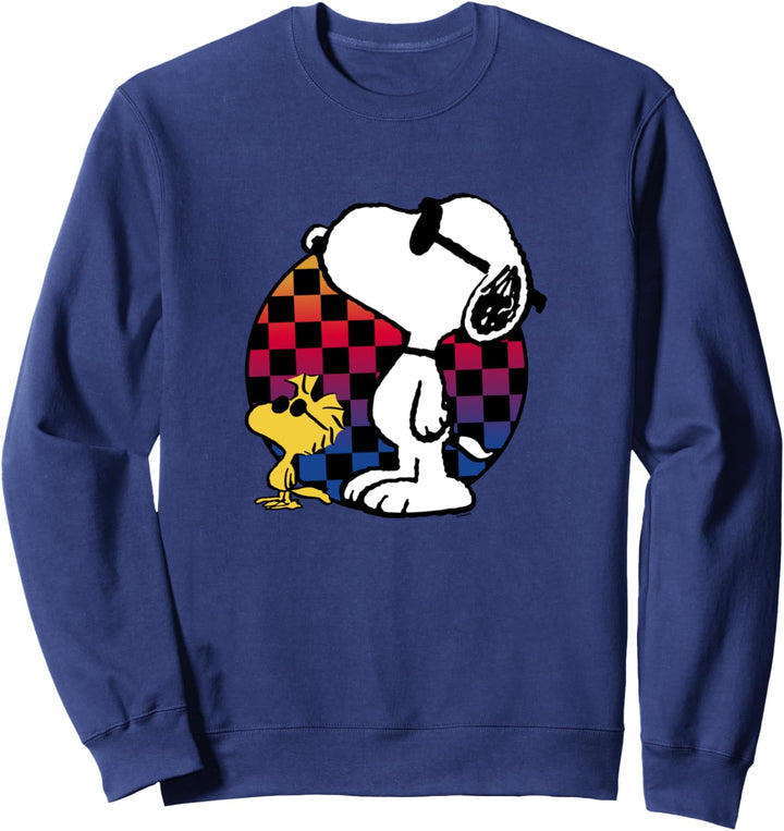 Peanuts - Snoopy Checkered Rainbow Sweatshirt