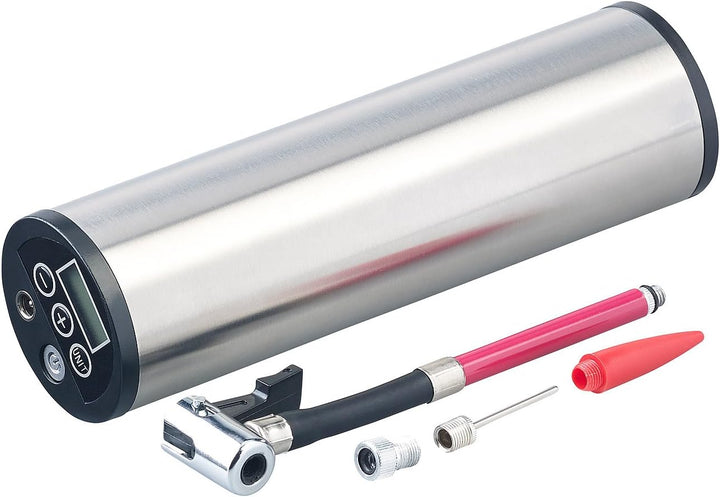 AGT Professional Fahrradpumpe Kompressor: Akku-Kompressor-Luftpumpe für Reifen, Bälle u.v.m., LCD, b