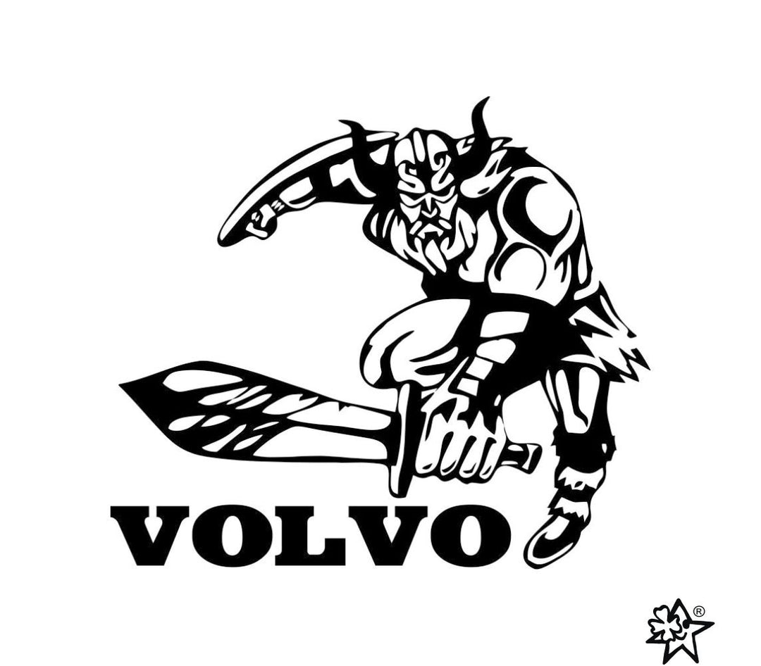 Wikinger Aufkleber passend für Volvo ca. 30 cm Aufkleber Auto LKW Autoaufkleber Tuning Sticker