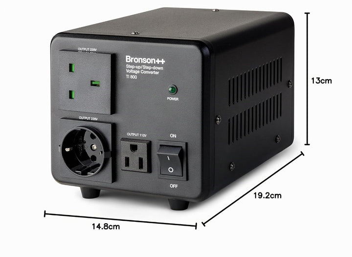 Bronson++ TI 800 110 Volt USA Spannungswandler Ringkern-Transformator 800 Watt - In: 110V oder 220V