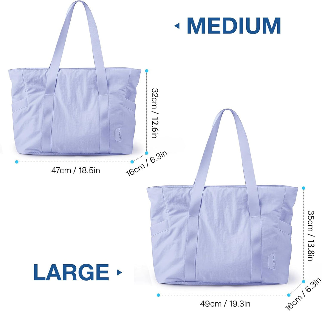 bagsmart Damen Umhängetasche Handtasche Yogatasche, Grosse Einkaufstasche, Wasserdicht Multi-Pocket