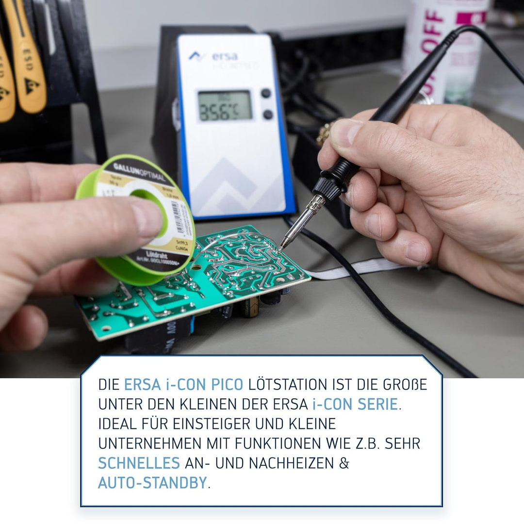 ERSA i-CON PICO Lötstation 80 Watt 150-450°C Digitale Lötstation mit ultraleichtem und ergonomischem