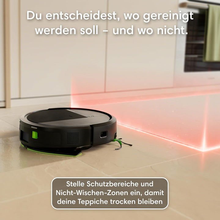 iRobot Roomba® 115 Combo Saug- und Wischroboter + AutoEmpty™ Dock, 15k Pa Saugleistung, Bürsten und