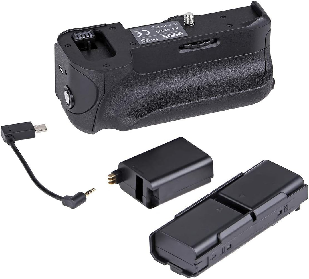 ayex Batteriegriff Passend für Sony A6500 ähnlich VG-A6500 100% Kompatibilität Akkugriff optimal zum