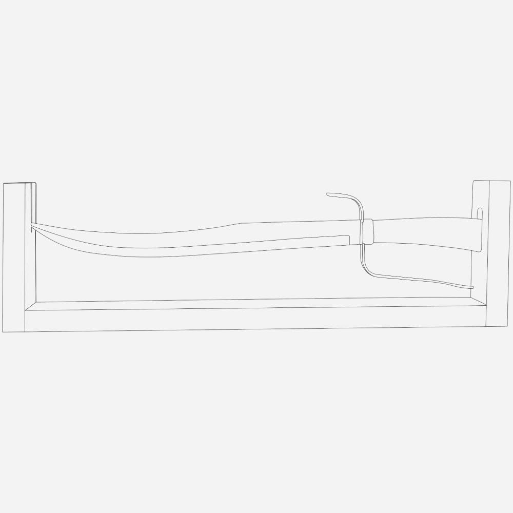Berkel Van Champagnersäbel Superior - Sabrage Serie | Klingenlänge: 52 cm | Griff: Büffelholz Büffel