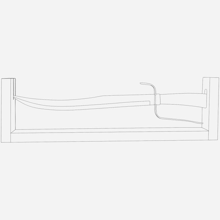 Berkel Van Champagnersäbel Superior - Sabrage Serie | Klingenlänge: 52 cm | Griff: Büffelholz Büffel