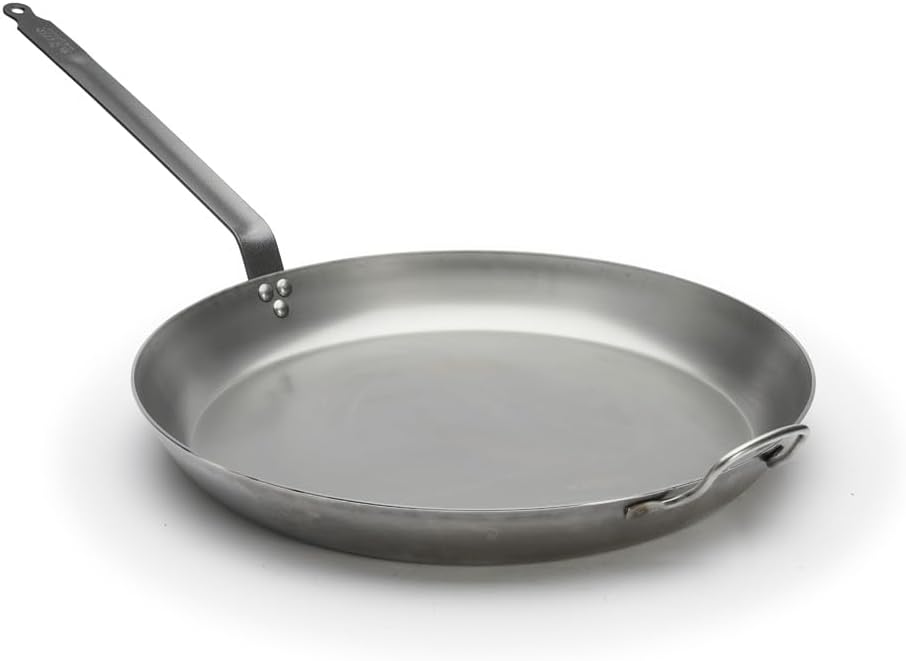 De Buyer, lyonnaise, Bratpfanne aus massivem Stahl, edelstahl, Diameter 50 cm, 50 cm
