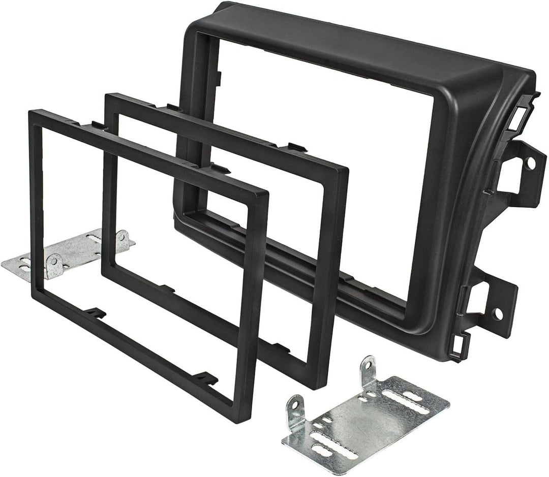 tomzz Audio 2414-101-3 Doppel DIN Radioblende kompatibel mit FIAT Ducato Serie 8 ab 2021 schwarz Chi