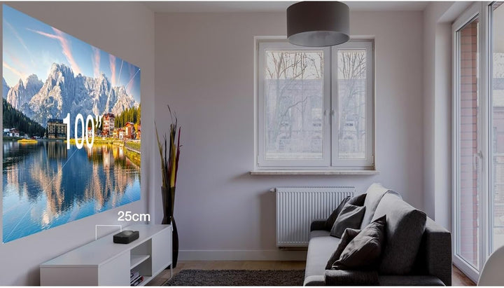 Optoma Photon Go UST Beamer mit automatischer Bildanpassung in einem kompakten Design für Innen und