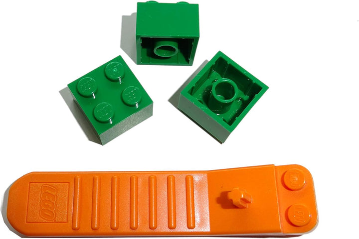 LEGO Classic 100 Stück 2x2 Steine (3003) mit Steinetrenner (grün)
