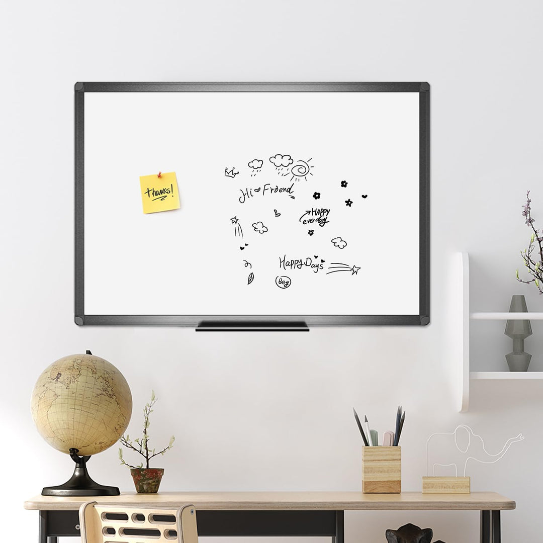 VIZ-PRO Magnetisches, trocken abwischbares Whiteboard 120 x 90 cm, trocken abwischbares Whiteboard m