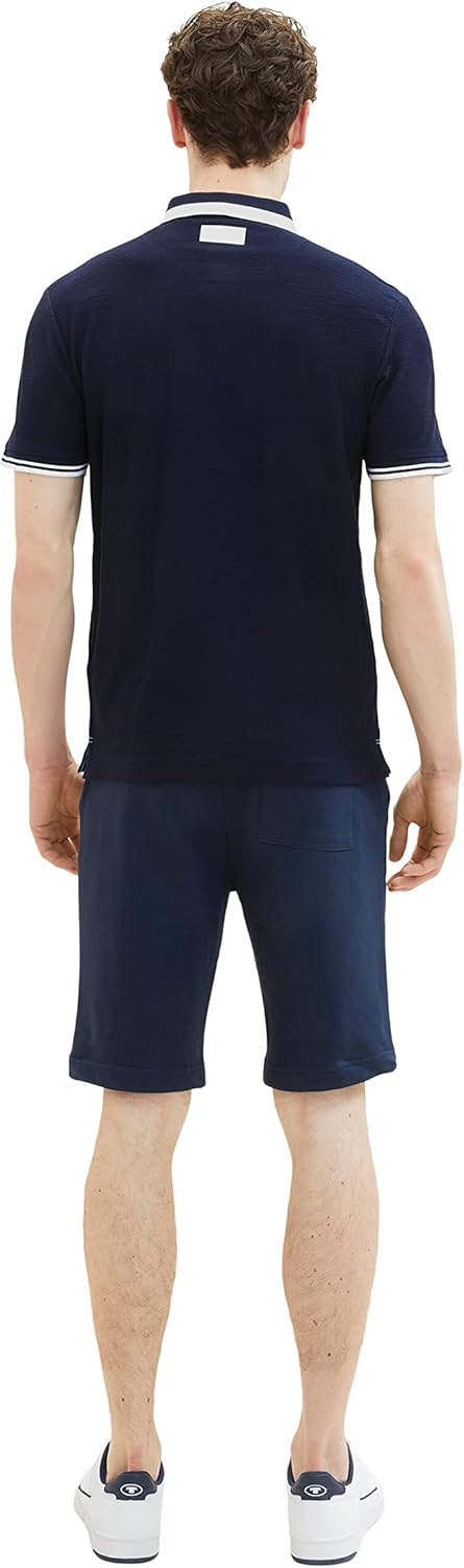 TOM TAILOR Herren Basic Sweat Shorts, 10668 - Sky Captain Blue