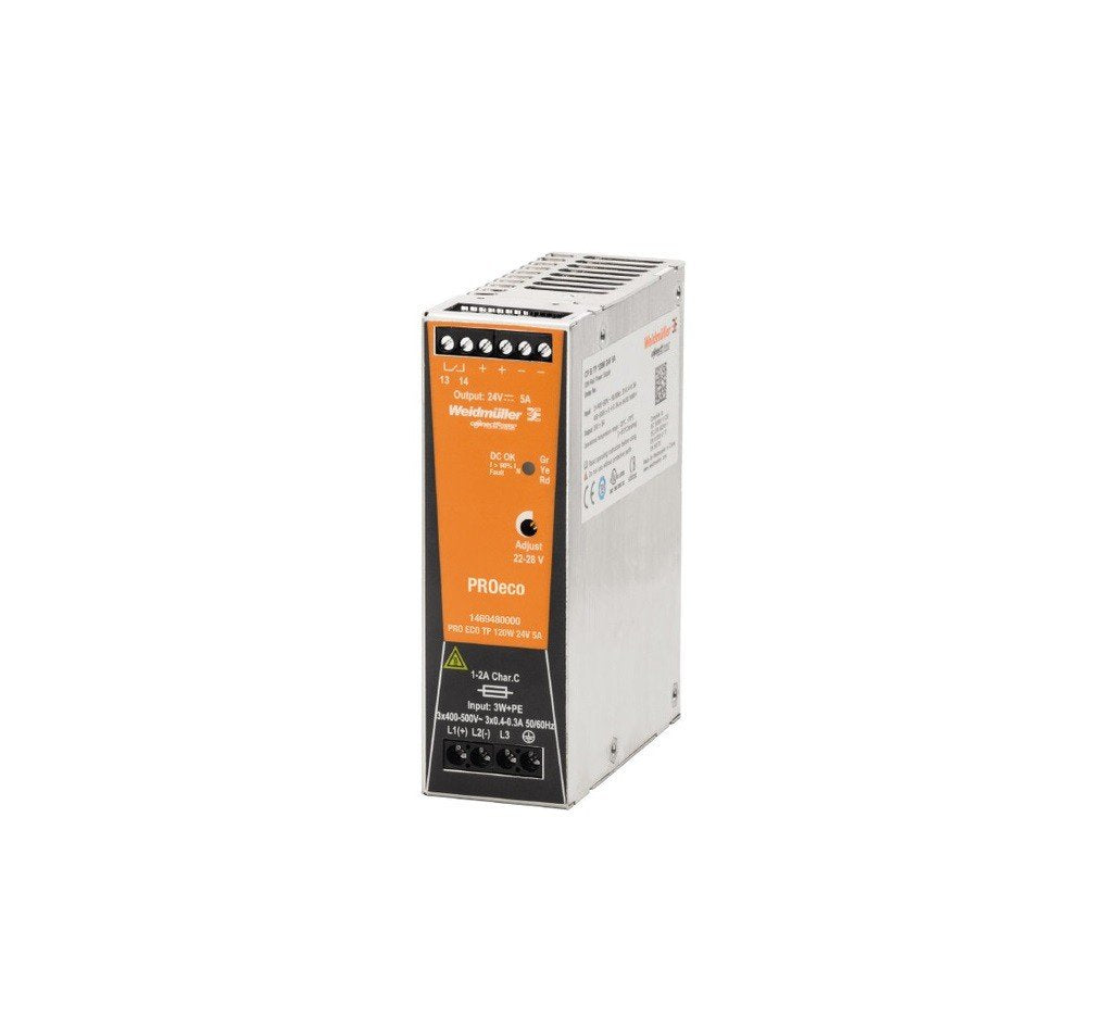 Weidmueller PRO ECO 120W 24V 5A Hutschienen-Netzteil (DIN-Rail) 24 V/DC 5A 120W 1 x