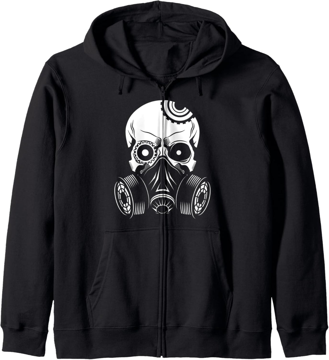 Steampunk Okkult Roboter Maske Emo Rave Demon Goth Festival Kapuzenjacke
