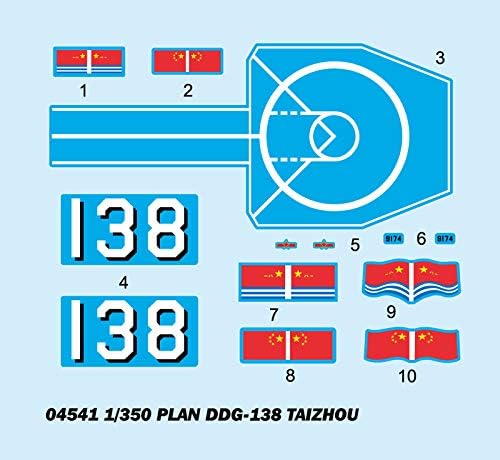 Trumpeter 04541 Modellbausatz Plan DDG 138 Taizhou