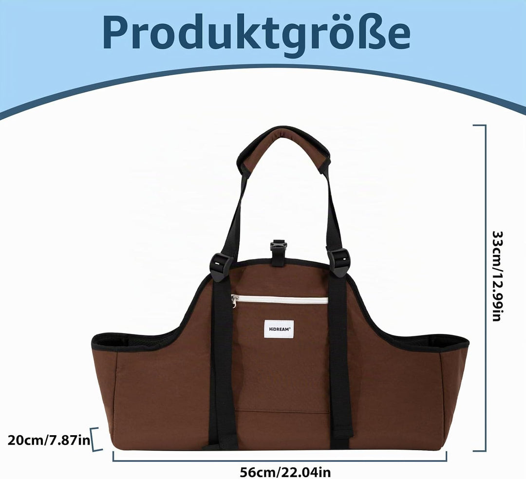 Tragbare Hundetasche, Nylon, leicht, wasserabweisend, Dackel-Haustier-Tragetasche, lange Hundetasche