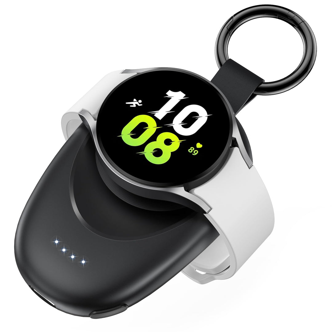 LVFAN Tragbares Ladegerät für Samsung Watch, Kabellose Magnetische Powerbank, Reise-Schlüsselanhänge