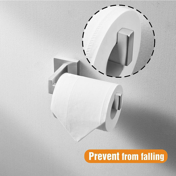 HITSLAM Toilettenpapierhalter Gebürstetes Nickel mit Bohren Edelstahl 304 Klopapierhalte für Küche u