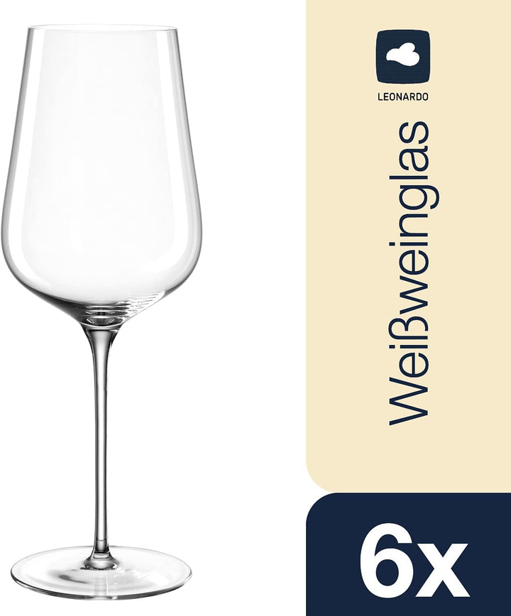 LEONARDO HOME 066410 Weissweinglas 580ml Brunelli 6er, Glas Weissweingläser 580 ml, Weissweingläser