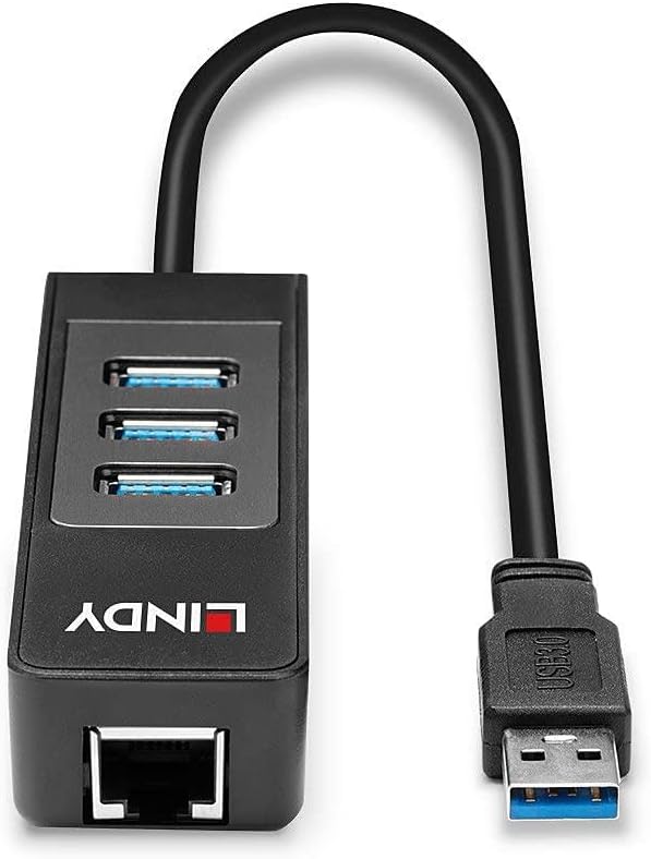 LINDY 43176 - USB 3.1 Hub und Gigabit Ethernet Adapter