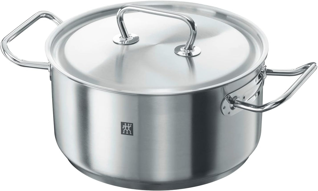 ZWILLING Twin Classic Bratentopf mit Deckel, 24 cm, 4,5 L, Induktionsgeeignet, Edelstahl, 24 cm