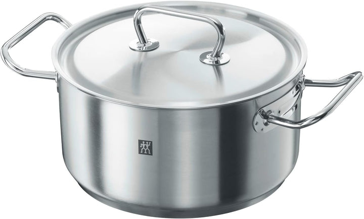ZWILLING Twin Classic Bratentopf mit Deckel, 24 cm, 4,5 L, Induktionsgeeignet, Edelstahl, 24 cm
