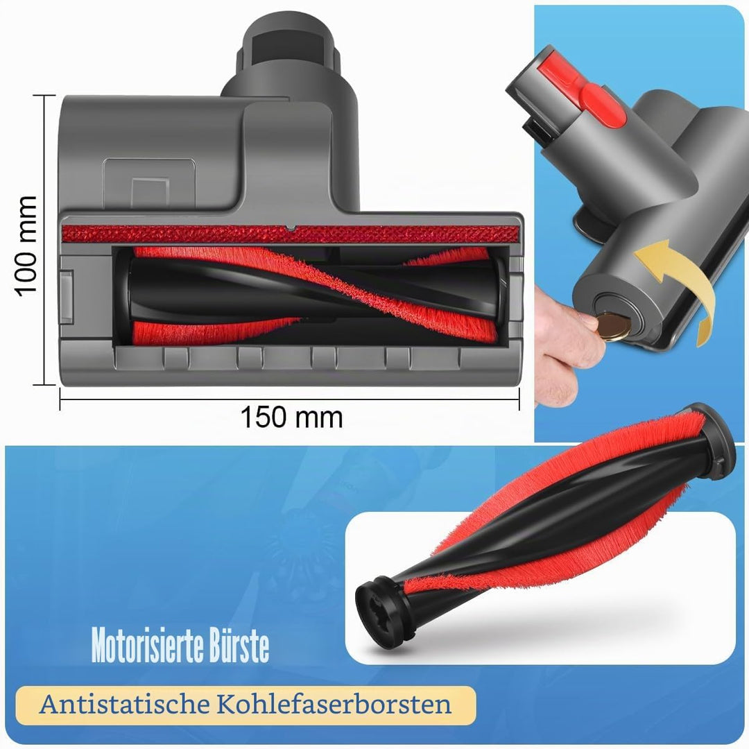 Mini Turbinendüse Kompatibel mit Dyson V7 V8 V10 V11 V15 Staubsaugern zur Reinigung von Matratzen, P